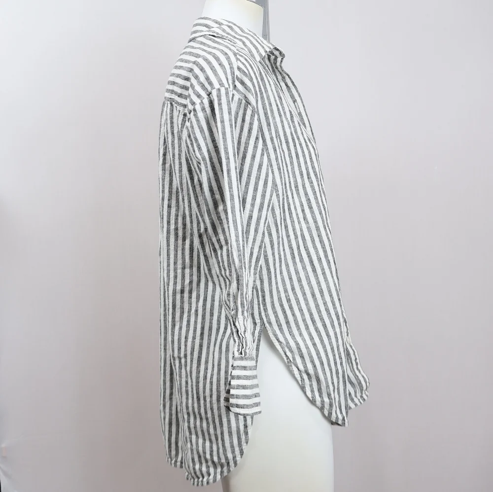Maeve Anthropology Striped Button Down Shirt - Picture 4 of 10